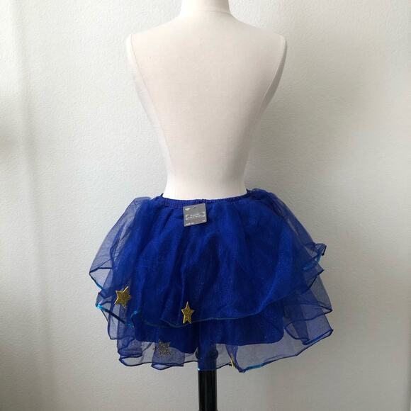 Maker’s Halloween Wonder Woman blue tutu gold stars red bow matching headband - Picture 3 of 6